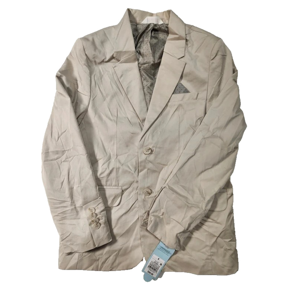 Cat & Jack Suit Blazer Boys Size 8 Cream New with Tags